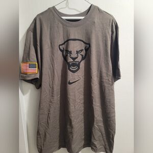 NWT Nike Pittsburgh Panthers Military Tee Gray Green Mens Small